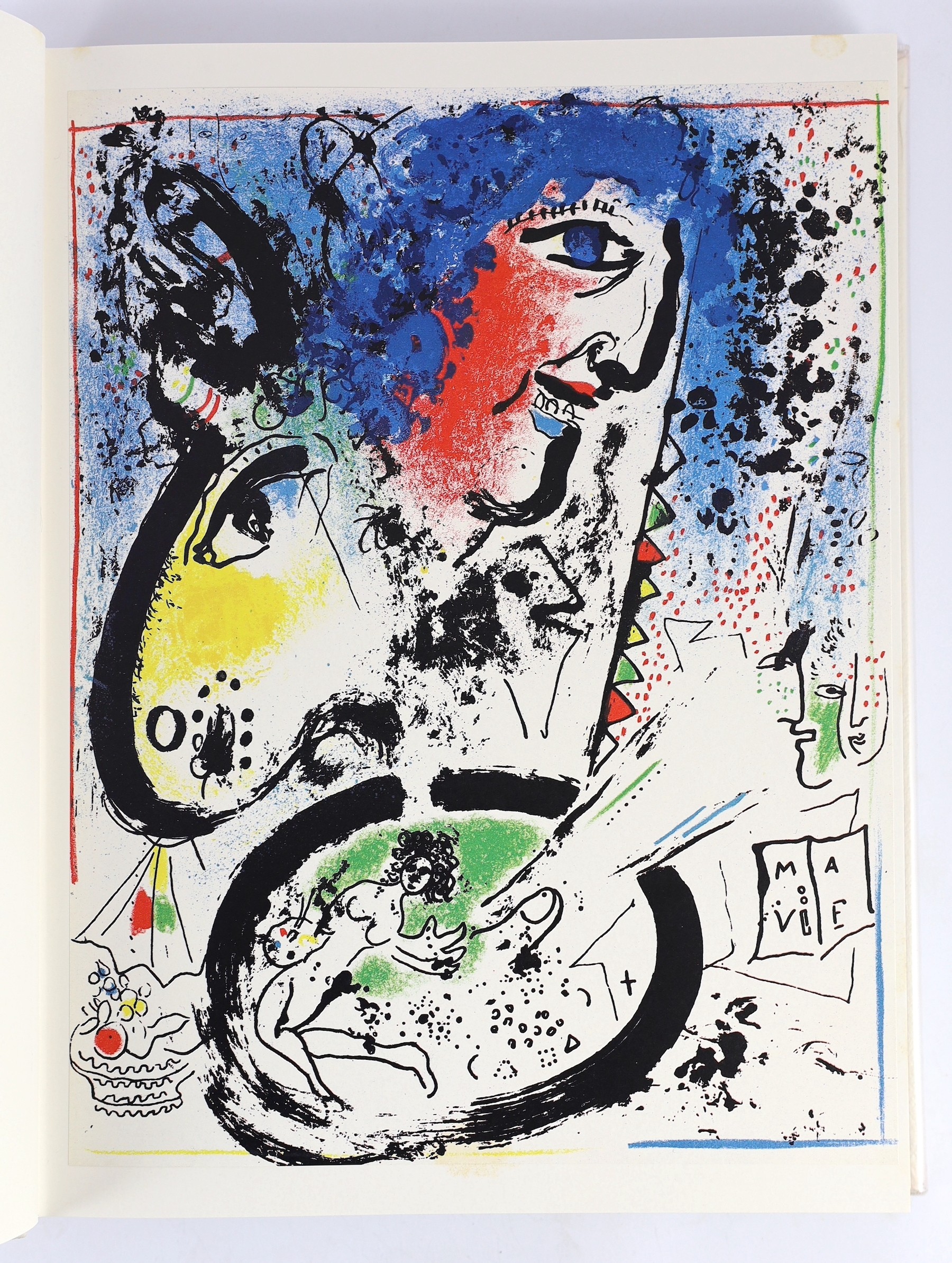 Chagall, Marc - Chagall Lithographie, [catalogue raisonne], 5 vols, number 326 of 1000, folio, white pebble-grained faux leather, Japanese edition, text in Japanese and French, Publishers 2000 Inc, Tokyo, 1978, in slip c